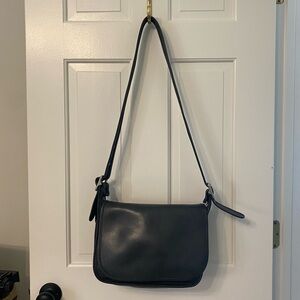 Black Leather Coach Satchel